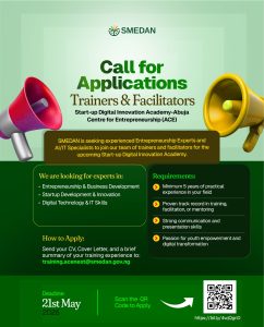 Join the SMEDAN Team for the Start-up Digital Innovation Academy
