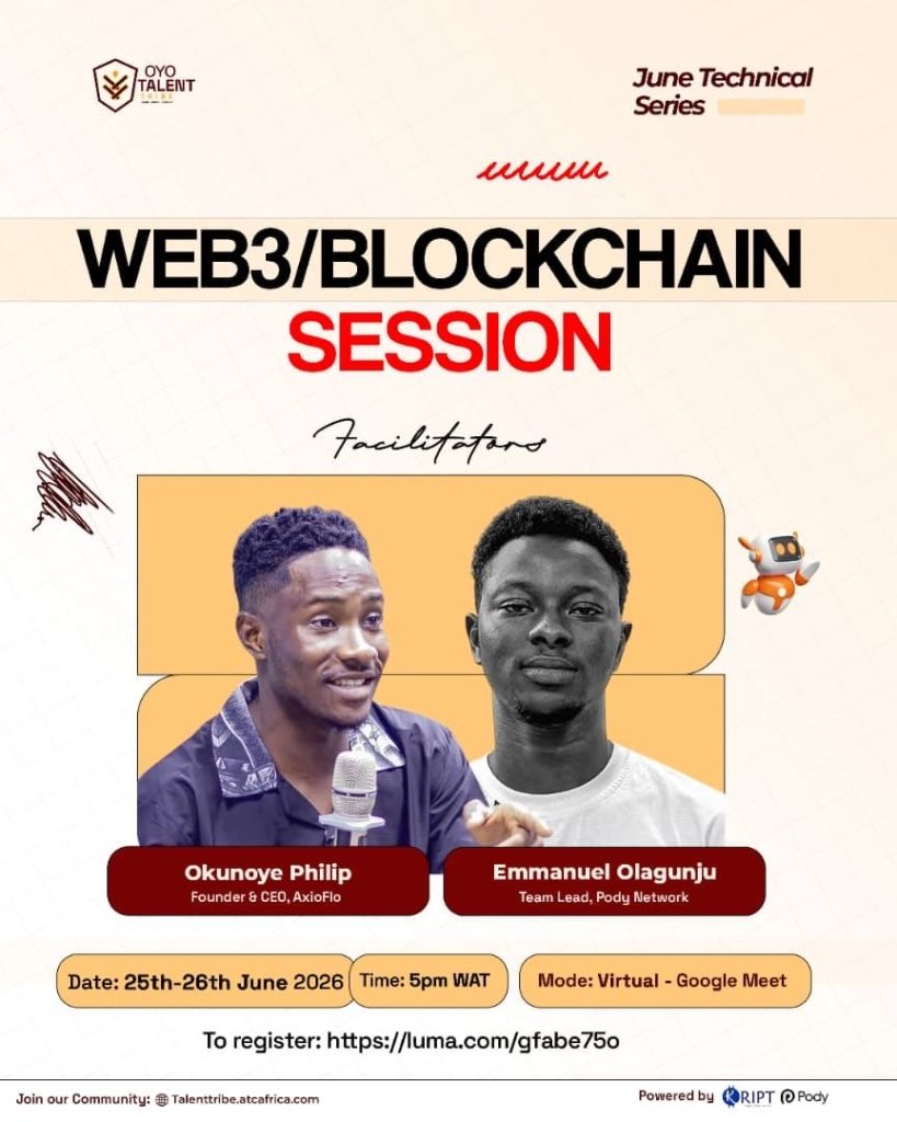Up Your Web3 Skills with Oyo Talent Tribe’s June Technical Series