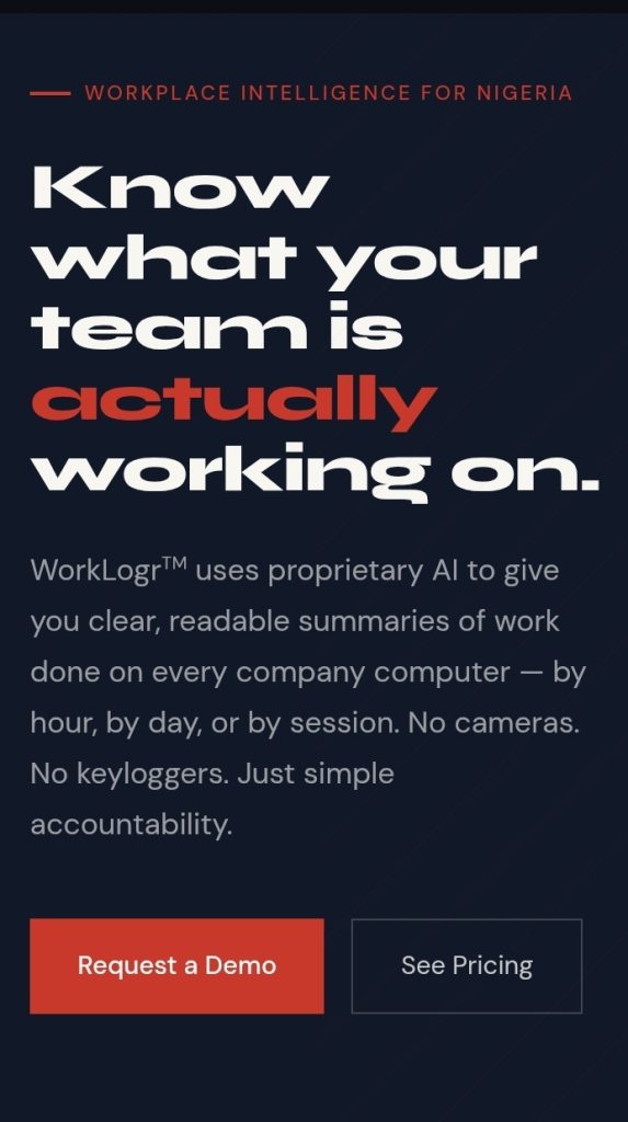 Built For Africa: WorkLogr – Workplace Accountability That Doesn’t Feel Like Surveillance