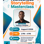 Meet Adebayo Adegbite, Facilitator, Techies Node Storytelling Masterclass