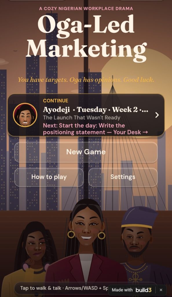 #BuiltforAfrica: Oga-Led Marketing Turns Lagos Office Politics Into a Game